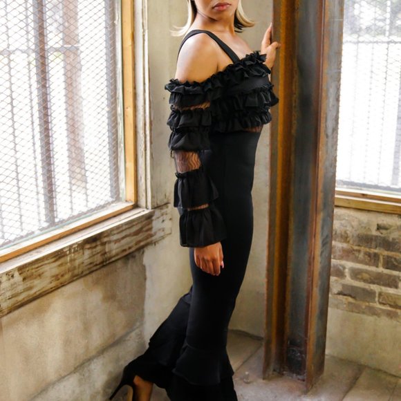 Ella Ruffle Jumpsuit - Picture 3 of 5